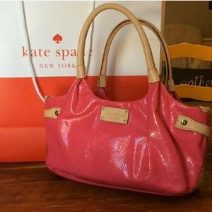 Kate Spade pink patent leather satchel